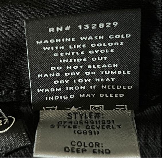 Grlfrnd Shorts Beverly bermuda denim black size 27 - Picture 6 of 6